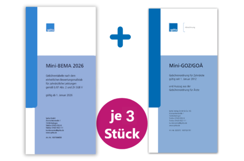 Paket Premium: 3 Mini-BEMA 2026, 3 Mini-GOZ / GOÄ 1000982177