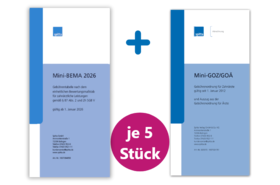 Paket Professional: 5 Mini-BEMA 2026, 5 Mini-GOZ / GOÄ 1000982178