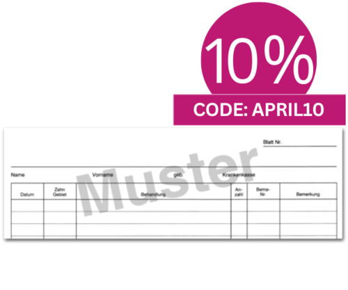 Krankenblatt B1 für DIN A5-Karteikarte 1007024160