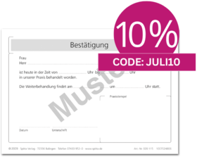 Bestätigung einer Behandlung 1007024806