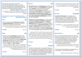 Einwilligungserklärung "lokale Anästhesie" - deutsch-arabisch 1007024417